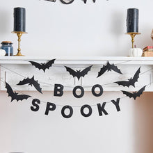 Load image into Gallery viewer, Spooky Boo Bat Felt Garland
