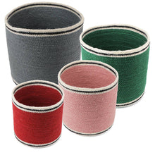 Load image into Gallery viewer, Round Jute Storage Baskets -Plain colour
