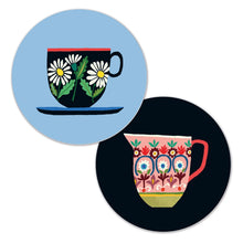 Load image into Gallery viewer, Board Coasters - Double sided (Cup &amp; Jug), Set of 4
