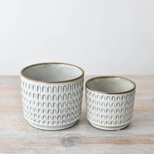 Load image into Gallery viewer, Ceramic Cream Glazed Planter, 14cm
