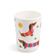 Children's melamine beaker - Sunny Sausage Dog