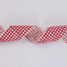 Load image into Gallery viewer, Block Printed Ribbon (3M) - Mini Red Gingham
