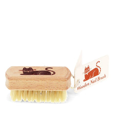 Load image into Gallery viewer, Wooden Travel Nail Brush - Cat &amp; Dog
