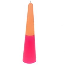 Load image into Gallery viewer, Tall Two-Colour Cone Candle
