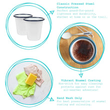 Load image into Gallery viewer, 300ml White Enamel Tumbler
