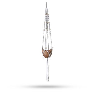 Macrame Pot Holder Beaded - Natural - 1 Meter