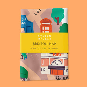 Brixton Map Tea Towel