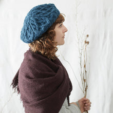 Load image into Gallery viewer, Cable Knit Wool Beret Hat
