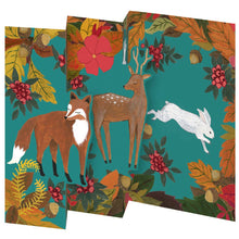 Load image into Gallery viewer, Fox Tri-fold Festive Card Pack Pack
