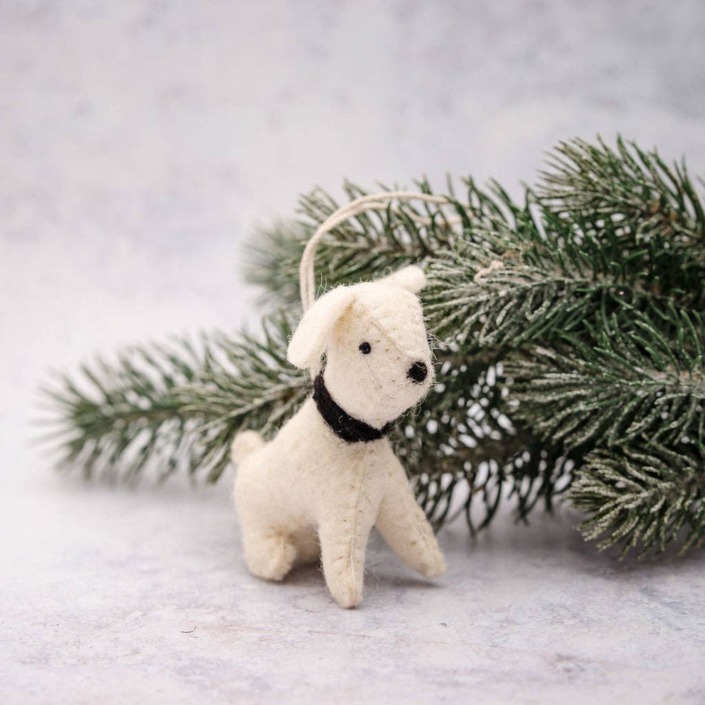 Felt Dog Tree Decoration