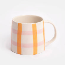 Load image into Gallery viewer, Check Pattern Hand Painted Mug
