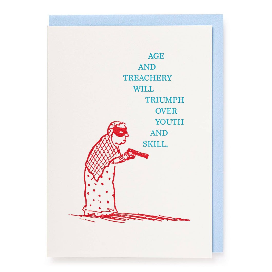Age & Treachery | Letterpress Cards | Large Cards