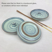 Load image into Gallery viewer, Round Stoneware Incense Stick Holder
