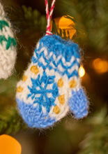 Load image into Gallery viewer, Hand Knitted Mittens - Tree Decoration
