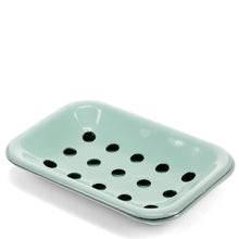 Load image into Gallery viewer, Two-Part Enamel Soap Dish - Green
