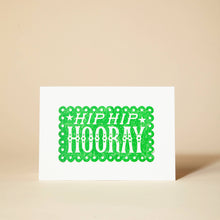 Load image into Gallery viewer, Hip Hip Hooray Linocut - Card
