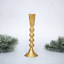 Load image into Gallery viewer, Gold Metal Candlestick Holder
