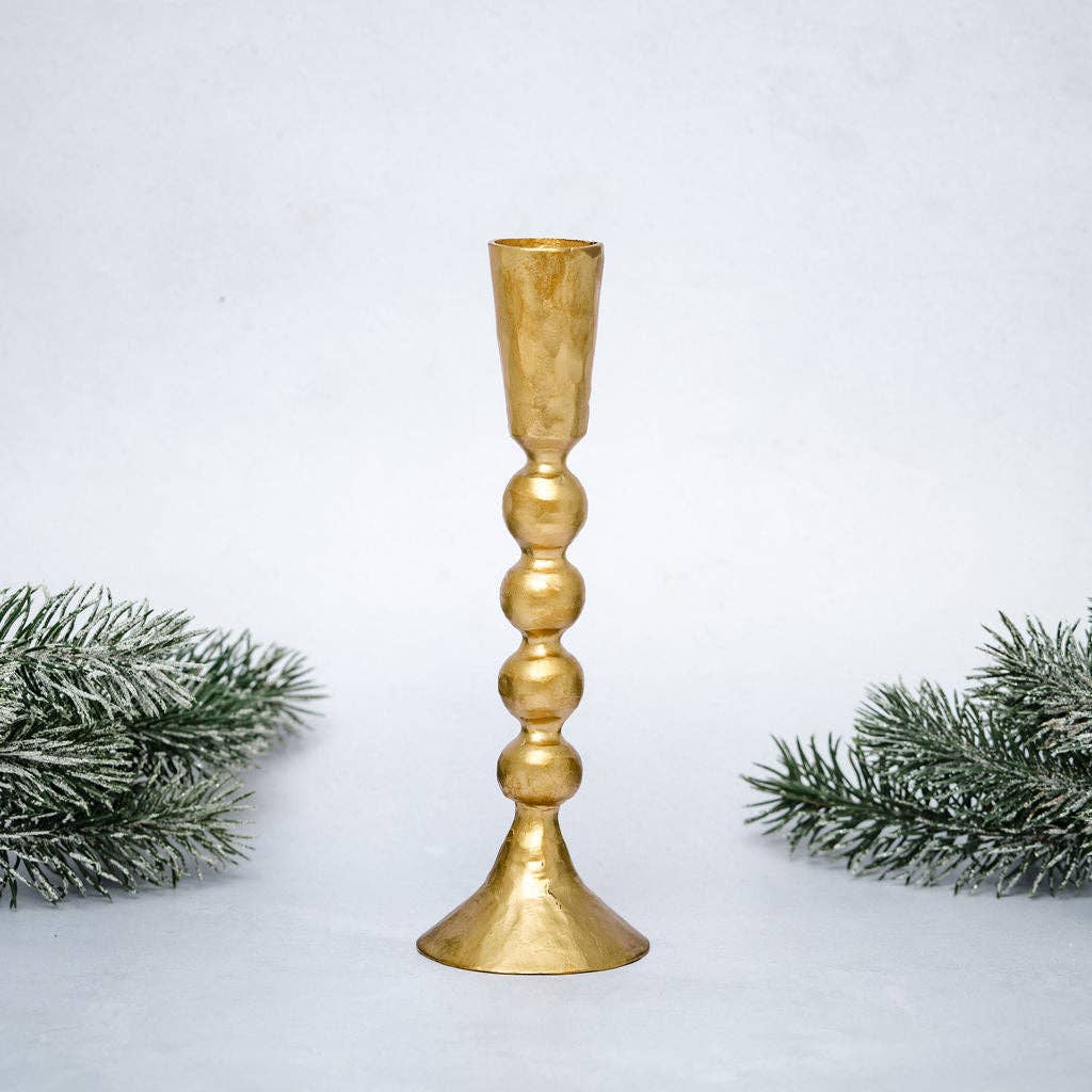 Gold Metal Candlestick Holder
