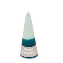 Load image into Gallery viewer, Small Two-Colour Cone Candle
