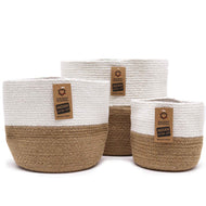 Cotton Rope Storage Baskets - White