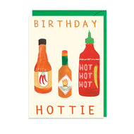Birthday Hottie - Green Envelope Card