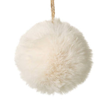 Load image into Gallery viewer, White Furry Baubles
