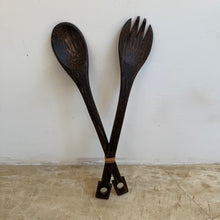 Load image into Gallery viewer, Salad Servers - Coconut Wood
