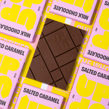 Load image into Gallery viewer, Salted Caramel Milk Chocolate Bar 120G/4.2OZ
