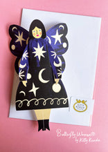 Load image into Gallery viewer, Butterfly Woman Sitting Greeting Card - Cosmic 
