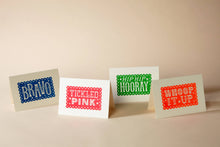 Load image into Gallery viewer, Hip Hip Hooray Linocut - Card
