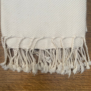 Fouta Towel, Handwoven Thick Cotton, With Stripes