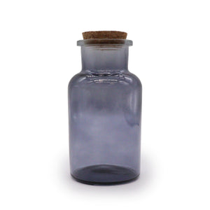 Glass Jar with Lid,Grey