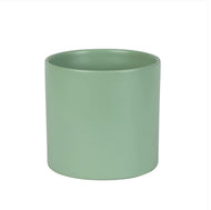 Matt Sage Cylindrical Ceramic Pot