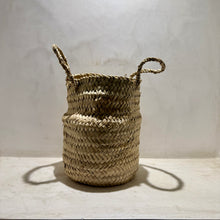 Load image into Gallery viewer, Folding Palm Basket With Handles
