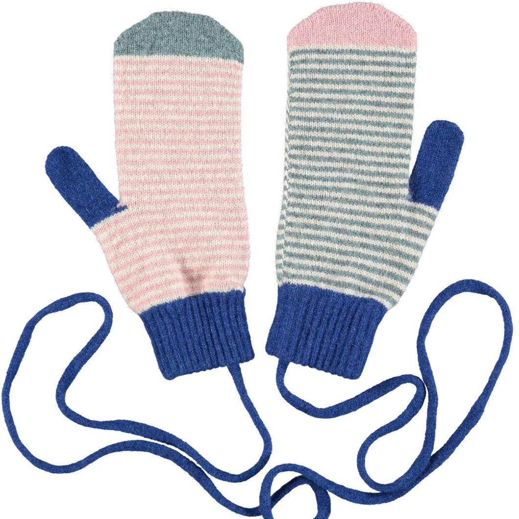Women's Lambswool Gloves & Mittens - mittens - marine blue