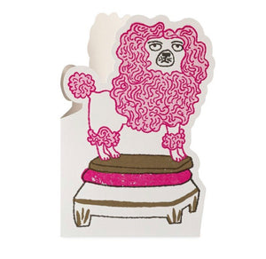 Poodle Greeting Card