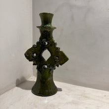 Load image into Gallery viewer, Tall Kite Shaped Tamagroute Candlestick - 24 cm
