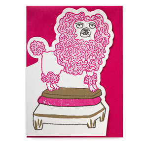 Poodle Greeting Card