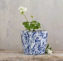 Load image into Gallery viewer, Old Style Dutch Pots - Blue Splatter  20cm
