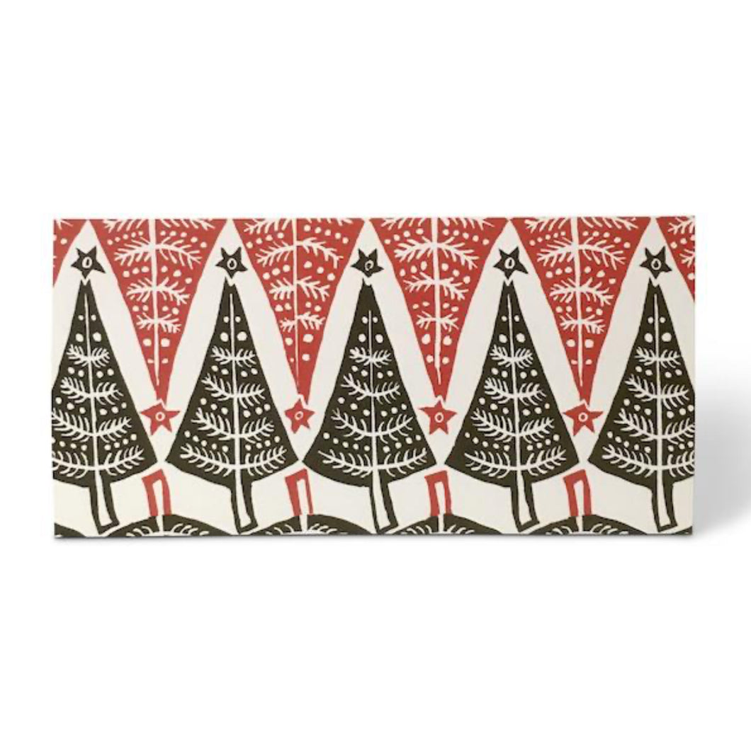 Long Card With Dancing Trees - Cambridge Imprint