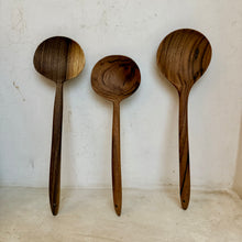 Load image into Gallery viewer, Handmade Oval Walnut Spoon
