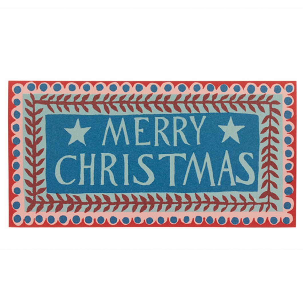 Merry Christmas Long Card- Cambridge Imprint