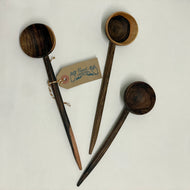 Handmade Rounded Walnut Spoon - Large