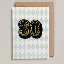 Load image into Gallery viewer, Iron on Big Number Greeting Card - 30
