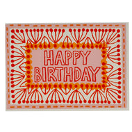Happy Birthday Card - Neon - Cambridge Imprint