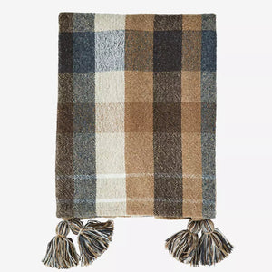 Recycled Cotton Throw - Brown