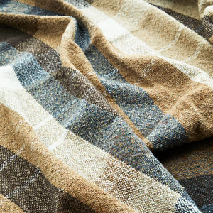 Recycled Cotton Throw - Brown