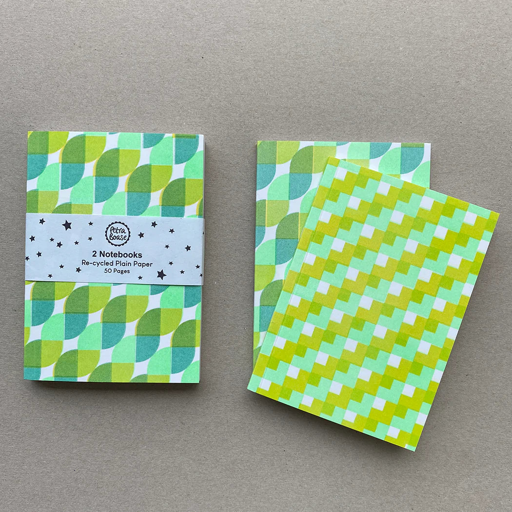 Set of 2 Notebooks - Recycled Paper - 50 Pages