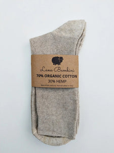 Viola 70% organic cotton / 30% hemp socks - Lana Bambini