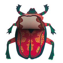 Load image into Gallery viewer, Scarab Beetle Greetings Card - East End Print
